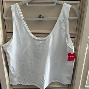 Spanx Sleek White Tank Top 2X